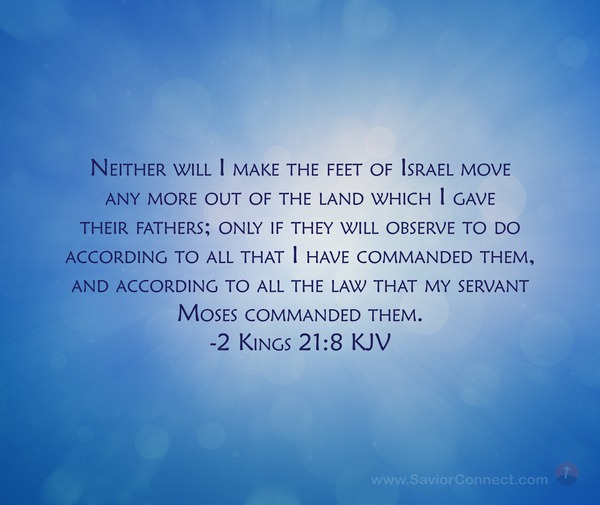 2 Kings 21:8 KJV
