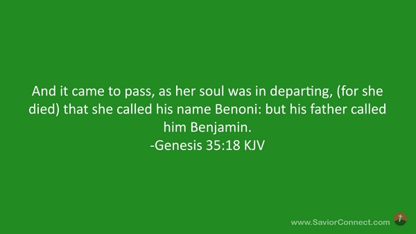 Gênesis 35:18 - Bíblia