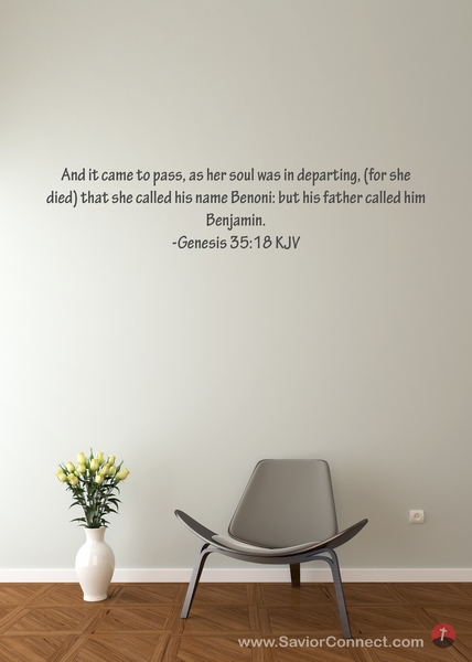 Gênesis 35:18 - Bíblia