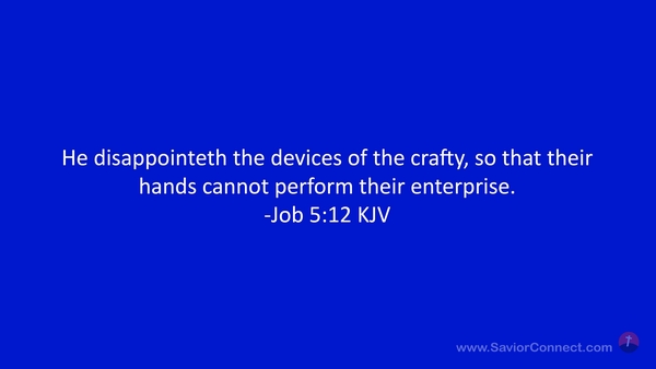 Job 5:12 KJV