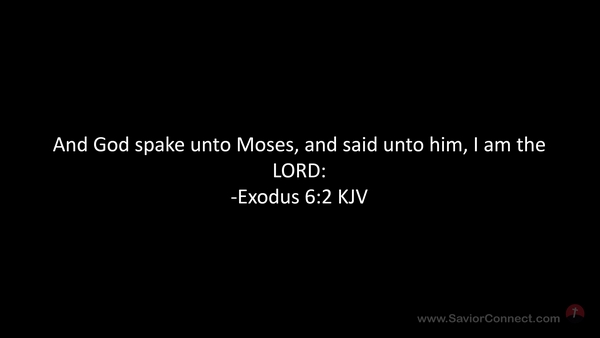 Exodus 6 2 KJV