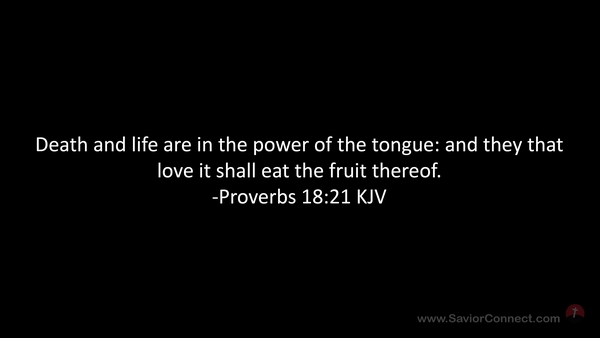 Proverbs 18 21 Kjv