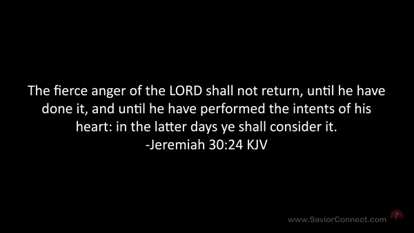 Jeremiah 30:24 KJV Jeremiah 30:24 KJV