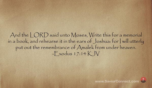 exodus 17 14 kjv