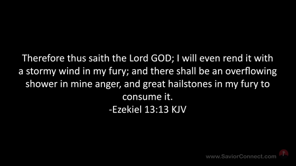 Ezekiel 13:13 KJV