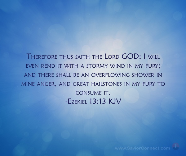 Ezekiel 13:13 KJV