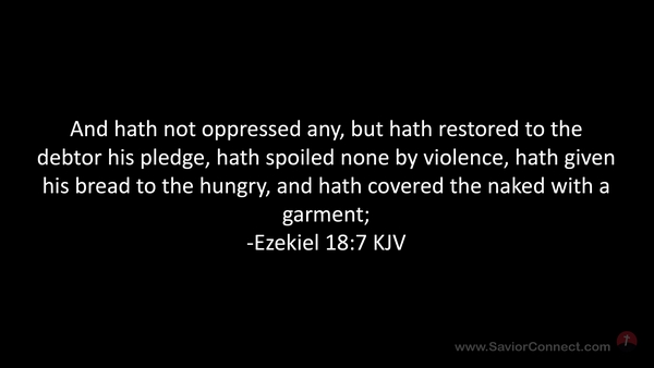 Ezekiel 18:7 KJV