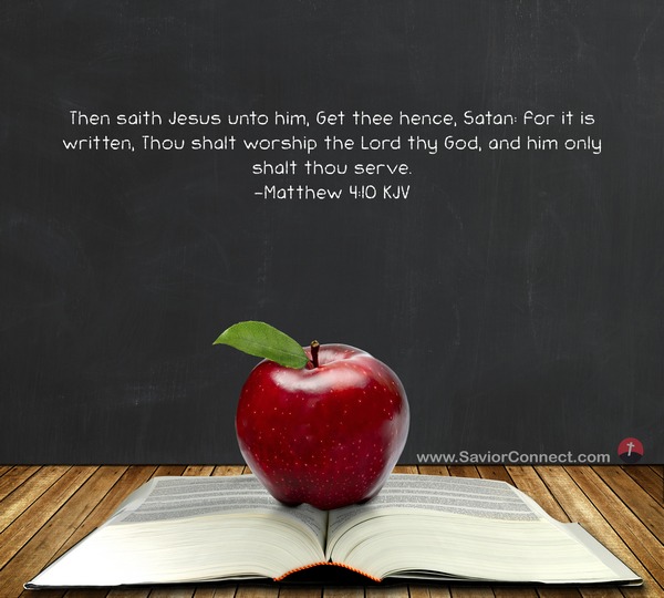 matthew 4 10 kjv