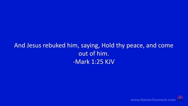 Mark 1:25 KJV
