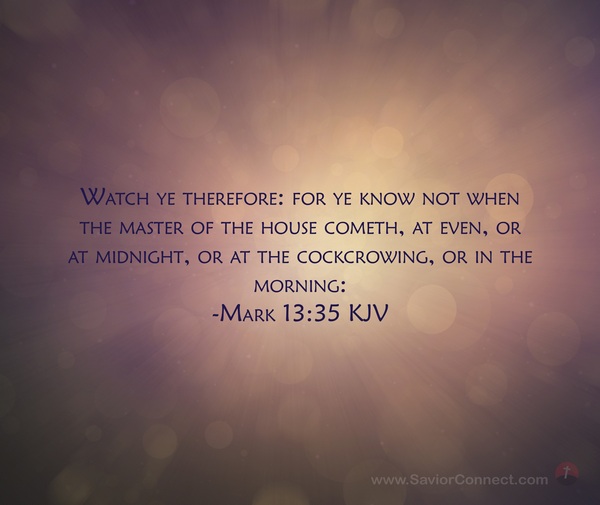 Mark 13:35 Kjv