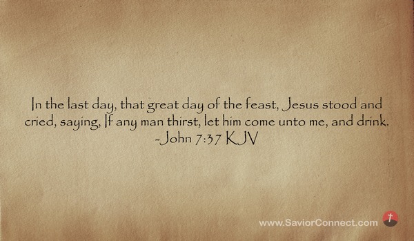 John 7:37 KJV