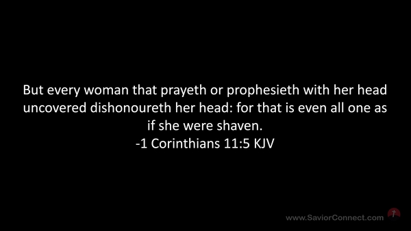 1 Corinthians 11:5 KJV