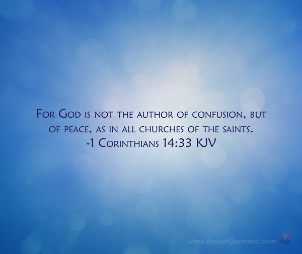 1 corinthians 14 33 kjv