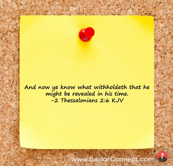 2 thessalonians 2 6 kjv
