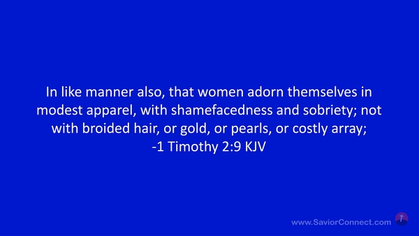 1 Timothy 2 9 KJV