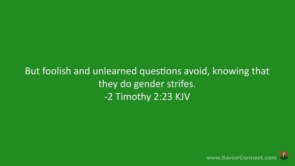 2 Timothy 2:23 Kjv
