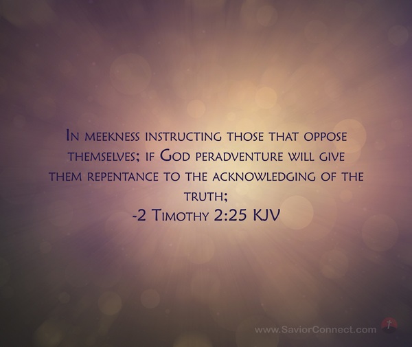 2 timothy 2 25 king james version