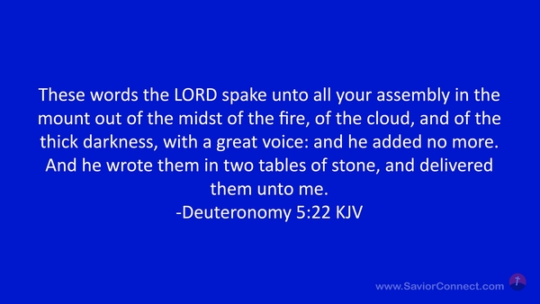 Deuteronomy 5:22 KJV
