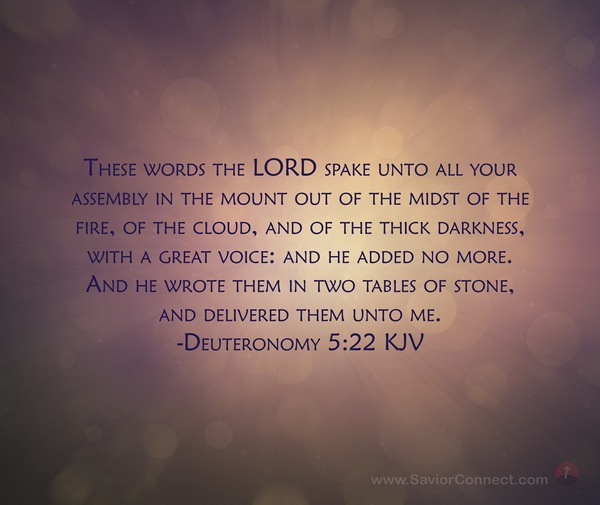 Deuteronomy 5:22 KJV