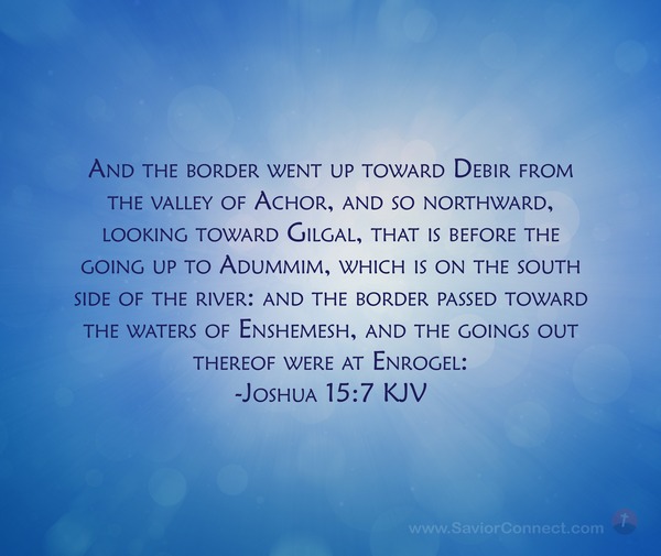 Joshua 15:7 KJV