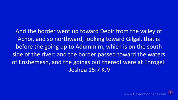 Joshua 15:7 KJV