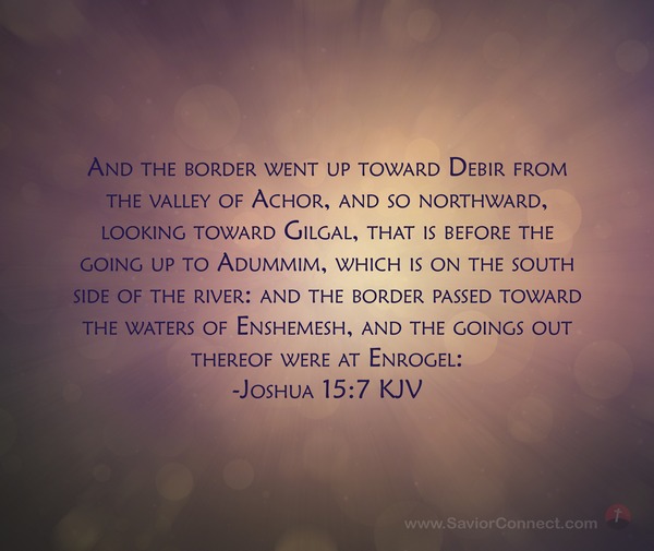 Joshua 15:7 KJV