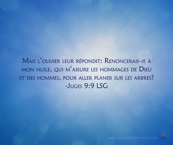 Juges 9:9 LSG