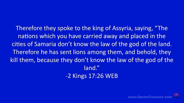 2 Kings 17:26 WEB