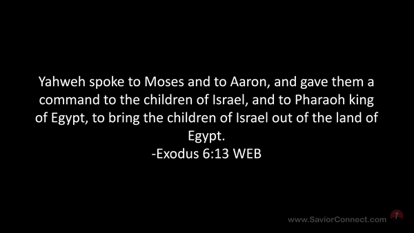 Exodus 6 13 WEB