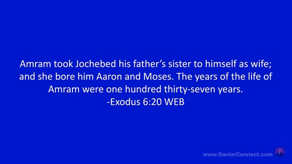 Exodus 6 20 online