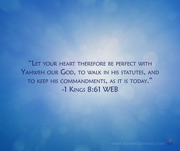 1 Kings 8:61 WEB